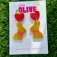 Easter Delight: Gold Glitter Chocolate Bunny Stud Earrings
