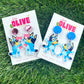 Adorable Bluey Dangle Earrings - Playful Variations for a Whimsical Look