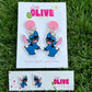 Easter Stitch Stud and Dangle Earrings - Hop into Spring with Stitch!