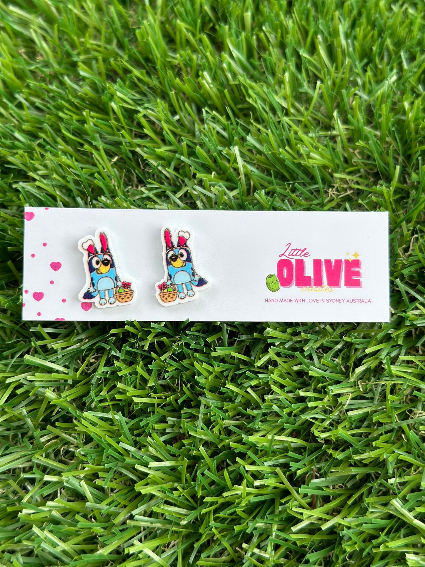 Easter Delight: Bluey Bunny Earrings Trio!