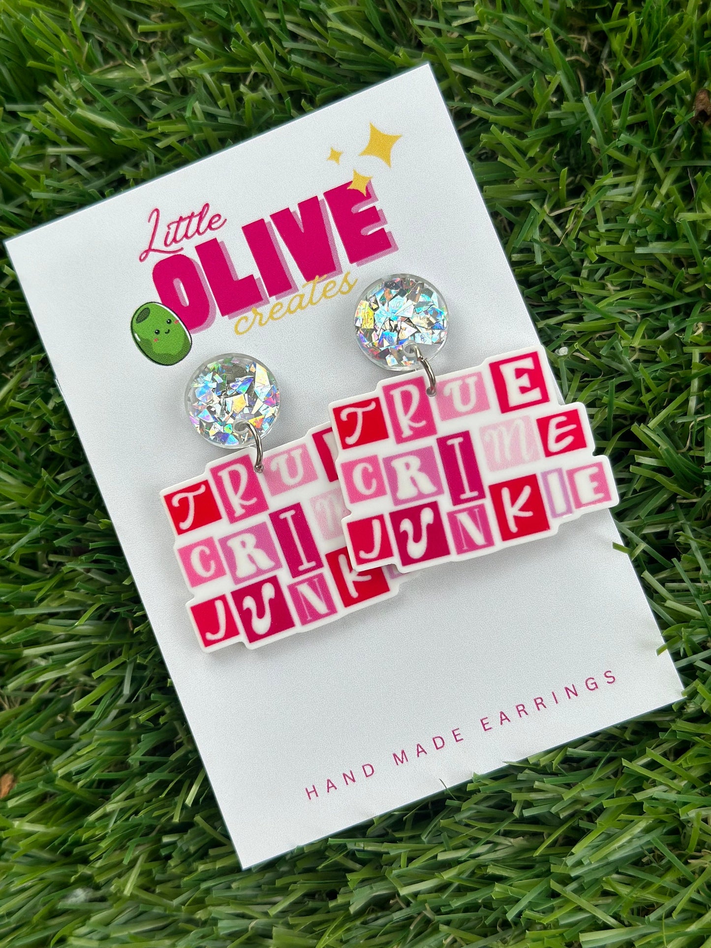 Embrace the Mystery: True Crime Junkie Earrings