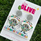 Shimmering Teacher Tribute Earrings: Taylor Swift Inspired