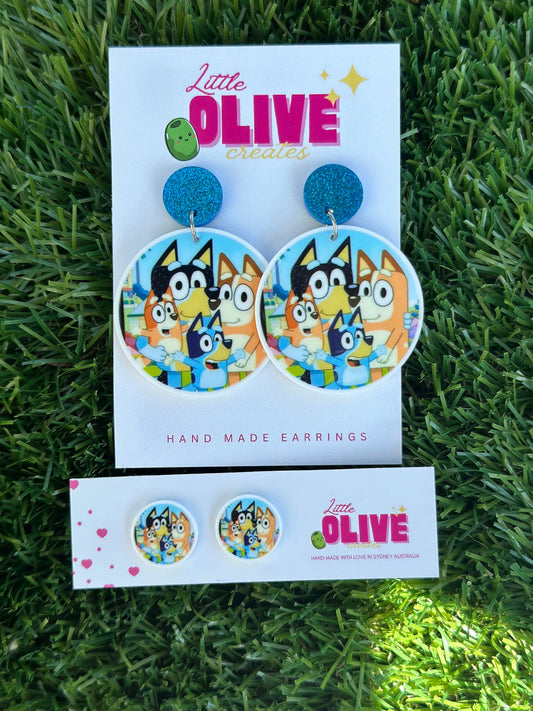 Bluey Heeler Family Earrings - Swing into Style with Your Favourite TV Family