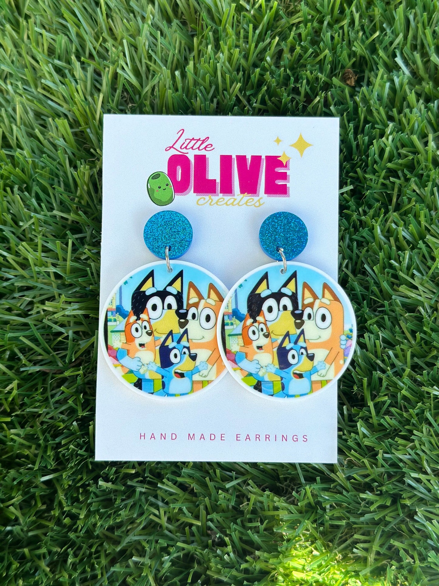Bluey Heeler Family Earrings - Swing into Style with Your Favourite TV Family