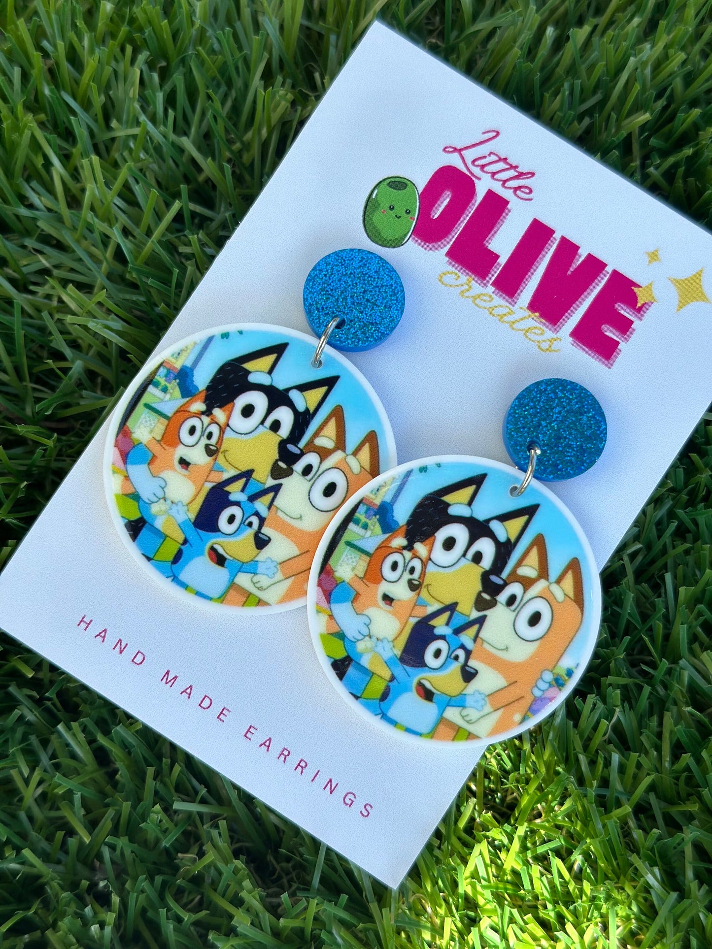 Bluey Heeler Family Earrings - Swing into Style with Your Favourite TV Family
