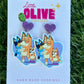Bluey Family Fun Mother's Day Earrings - Celebrate Mum in Style!
