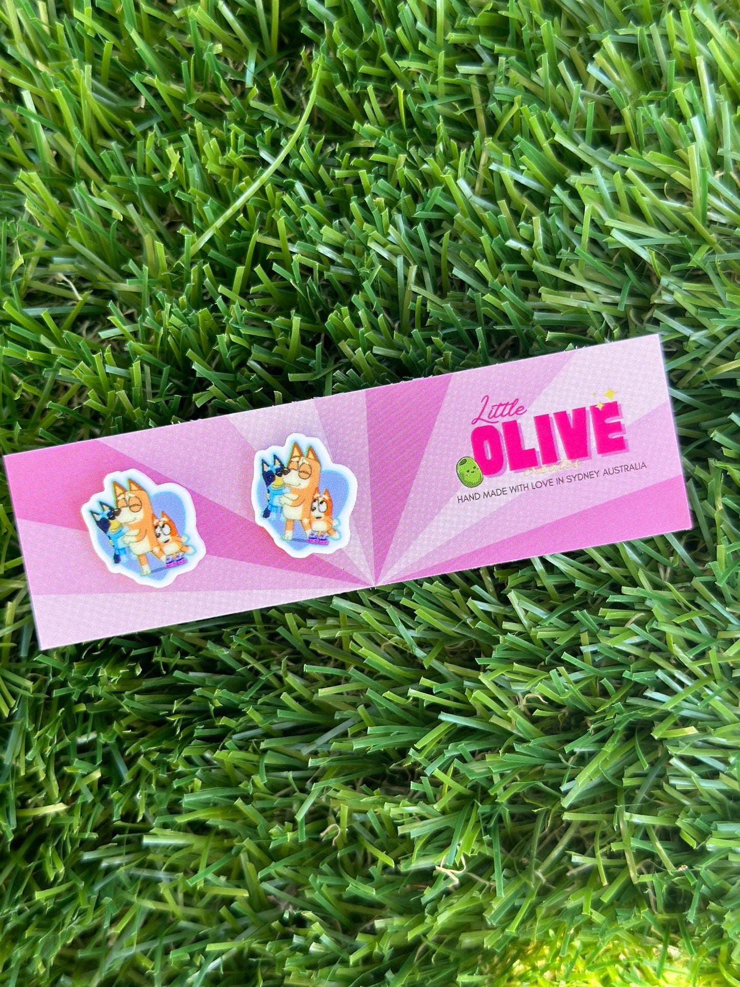 Bluey Family Fun Mother's Day Earrings - Celebrate Mum in Style!