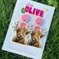 Charming Floral Highland Cow Earrings: Cuteness Overload