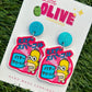 Homer Simpson Mr. Sparkle Dangle Earrings - Quirky Simpsons Fun