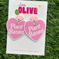 Vegan Vibes: 'Plant-Based' Dangle Earrings for Proud Vegans