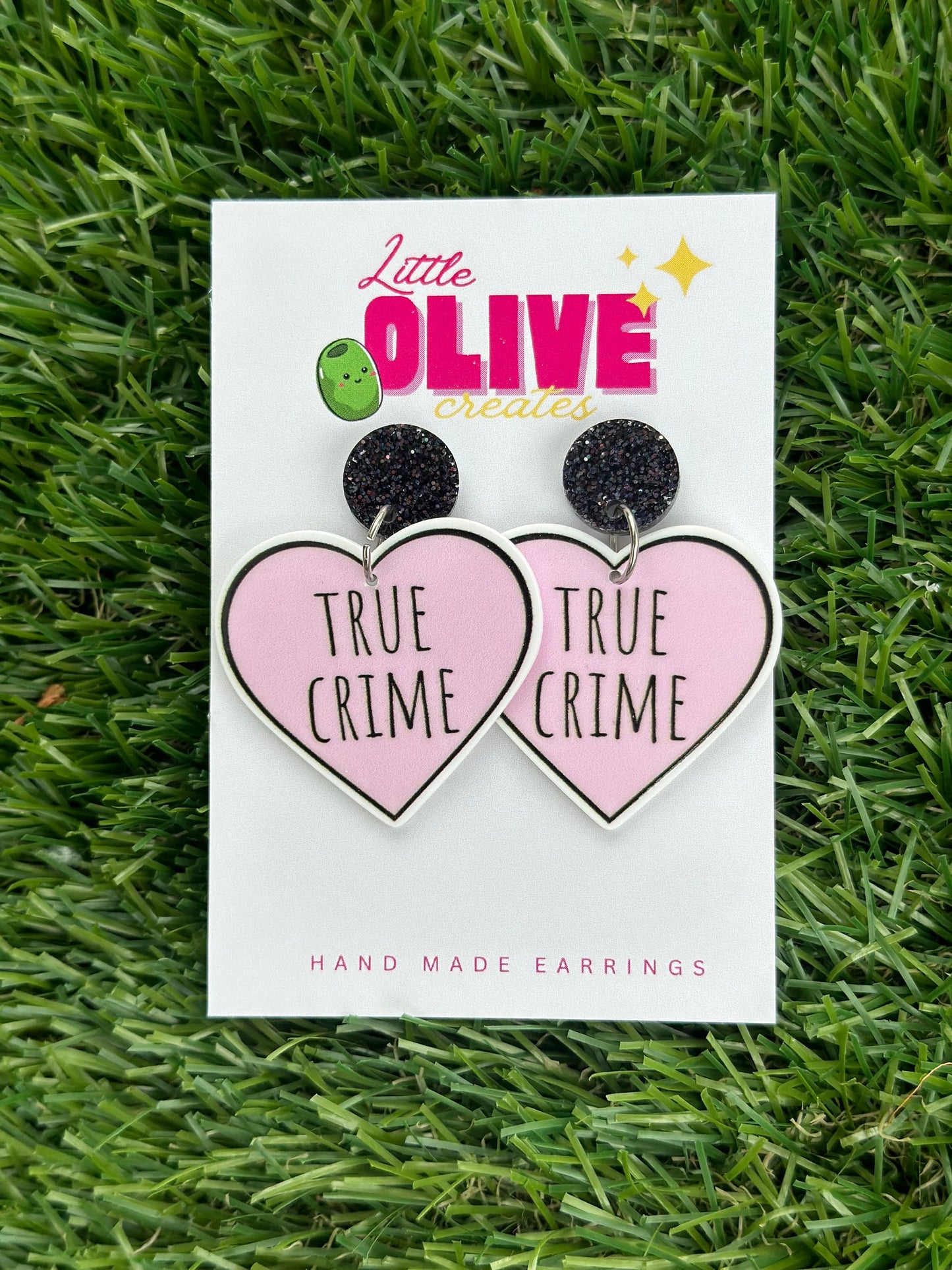 Enigmatic Charm: True Crime Lover Earrings