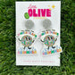 Shimmering Teacher Tribute Earrings: Taylor Swift Inspired