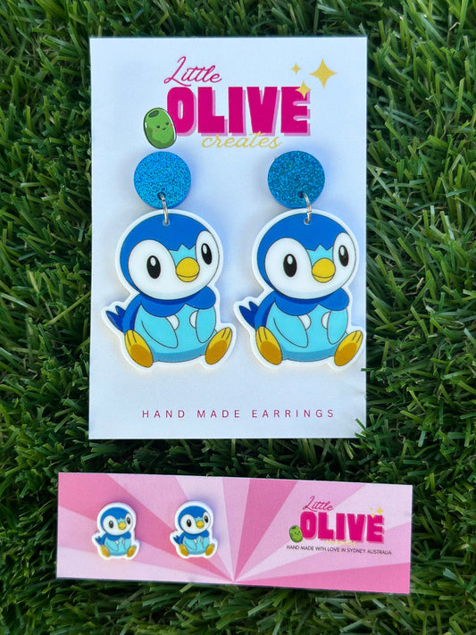 Piplup Pokémon Earrings: Dive into Style!