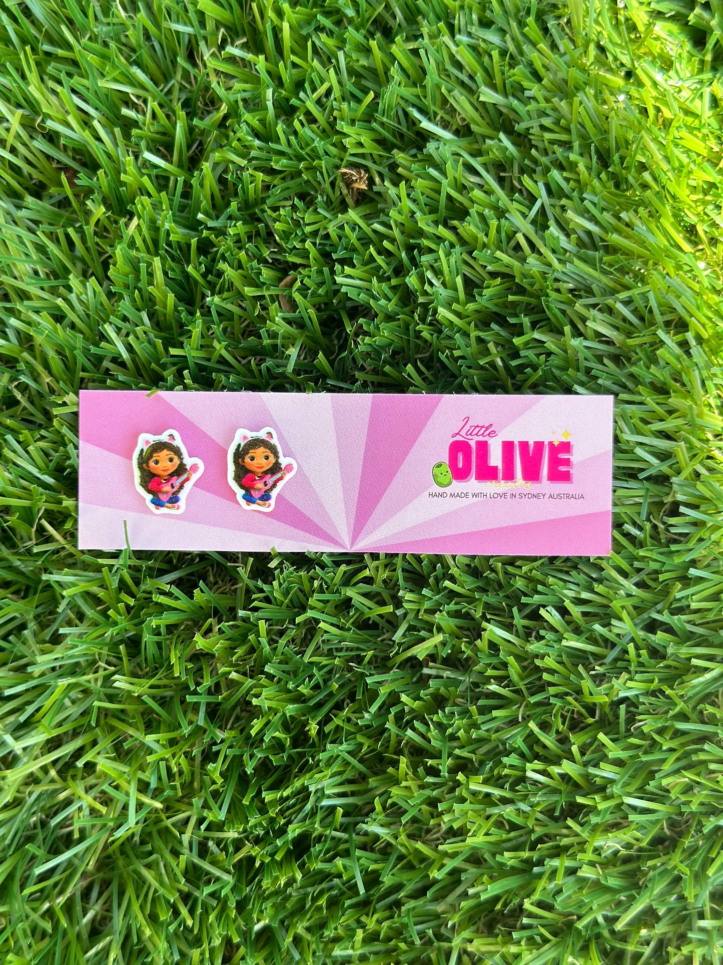 Adorable Gabby Dollhouse inspired Stud Earrings - 3 Charming Variations