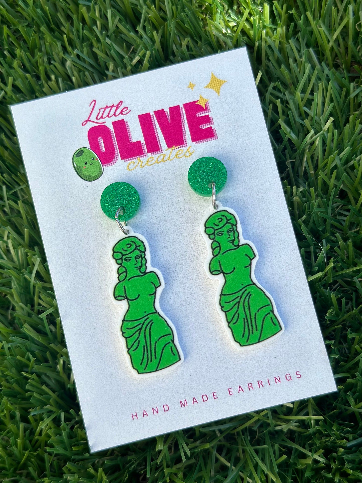 Iconic Simpsons Gummy 'Venus Di Milo' Dangle Earrings