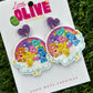 Eras Tour Care Bear Dangle Earrings: Whimsical Accessories for All Ages!
