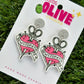 Sewciopath - Sewing Addict Dangle Earrings: A Stitch in Style