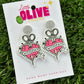 Sewciopath - Sewing Addict Dangle Earrings: A Stitch in Style