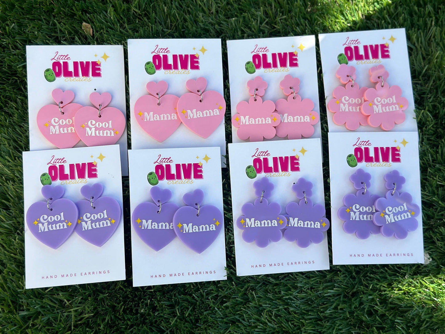 Cherished Moments:hand Painted Mother's Day Earrings Collection