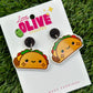 Adorable Happy Taco Drop Dangle Earrings