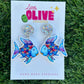 Sparkling 'The Rainbow Fish' Book Week Teacher Earrings with Enchanting Charm
