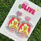 Quirky Malibu Stacey 'Don’t Ask Me, I’m Just a Girl' Earrings