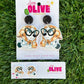 Bluey-Inspired Muffin the Grouchy Granny Earrings