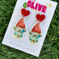 Bluey Hecuba Gnome Stud Earrings: Tiny Guardians of Style! Available in dangles and studs!