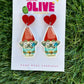 Bluey Hecuba Gnome Stud Earrings: Tiny Guardians of Style! Available in dangles and studs!