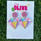 Sparkle and Shine with Colorful Diamond Dangle Earrings!