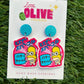 Homer Simpson Mr. Sparkle Dangle Earrings - Quirky Simpsons Fun