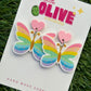 Enchanting Garden: Colourful Butterfly Dangle Earrings