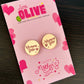 Radiant  'Mumma Bear' Rose Gold Mirror Stud Earrings: Celebrate Motherhood in Style!