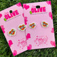 Radiant Tattoo Style Heart 'Mamma Bear' and ‘Cool Mum’ Stud Earrings: Celebrate Motherhood in Style!