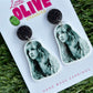 Stevie Nicks Vibes: Black and White Dangle Earrings