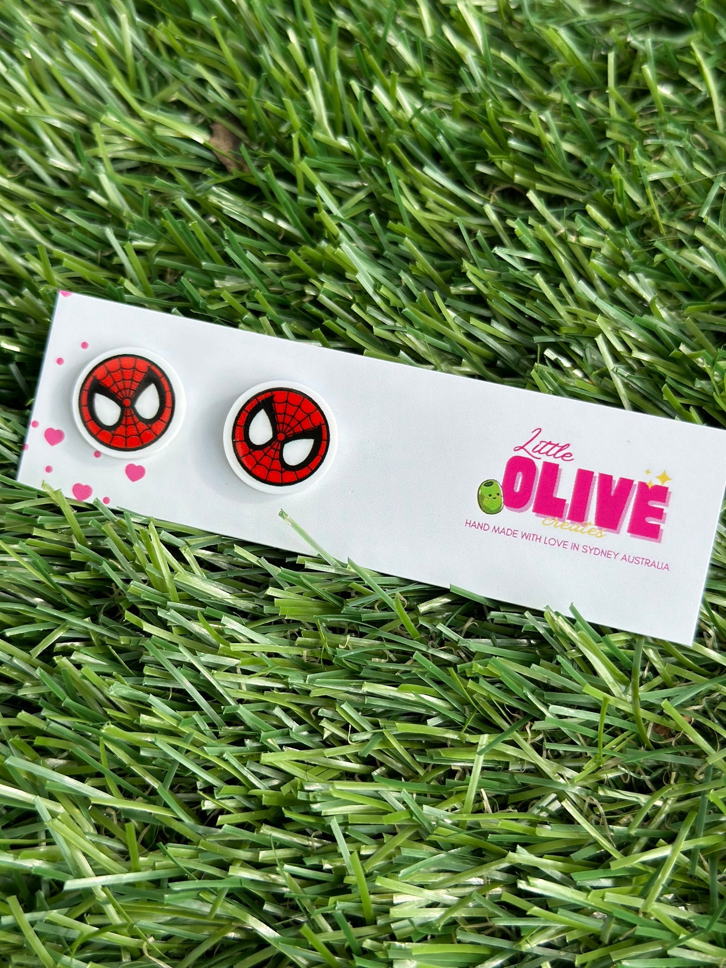 Spider-Man Inspired Superhero Stud Earrings - Unleash Your Inner Hero!