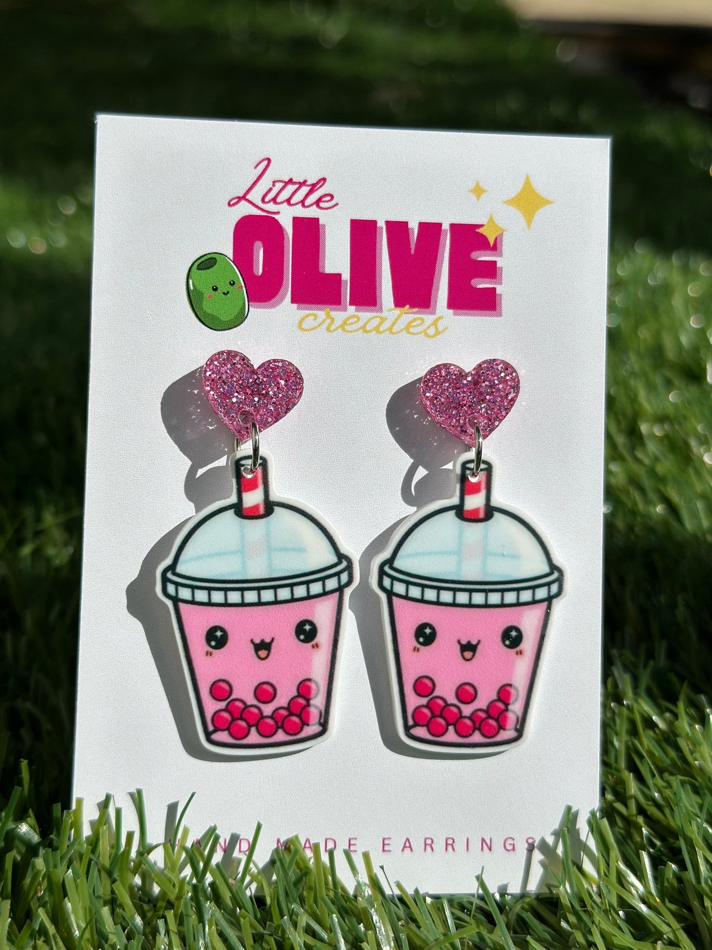 Bubble Tea Bliss Dangle Earrings