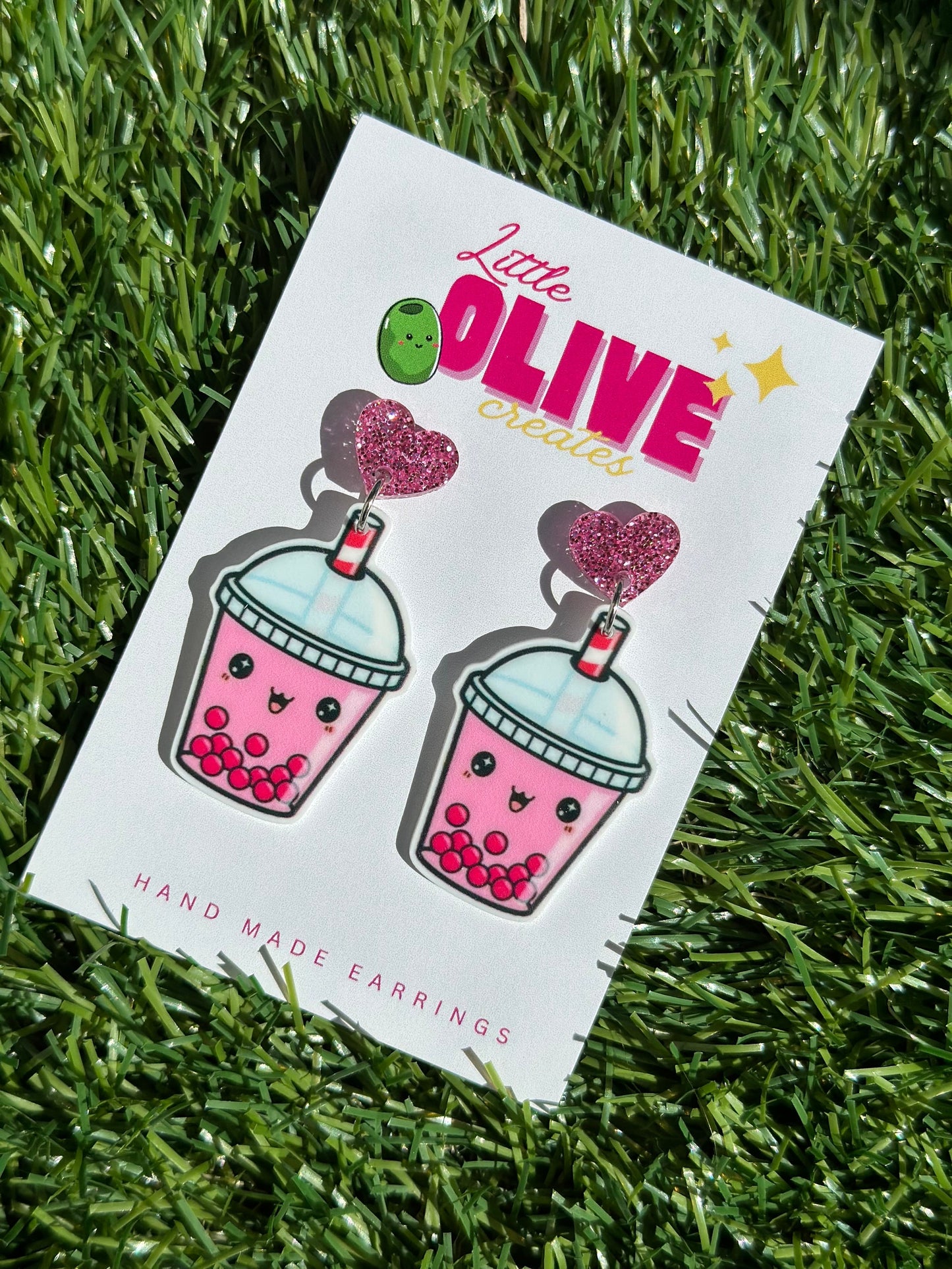 Bubble Tea Bliss Dangle Earrings
