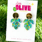 Glitzy and Gorgeous Leaf Dangle Earrings - for Plant Lovers