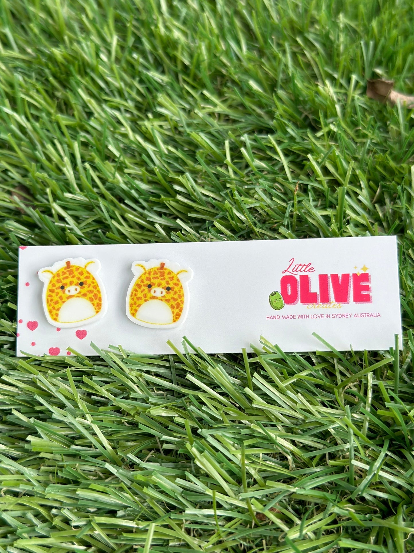 Squishmallow Sensation: Gary the Giraffe Stud Earrings