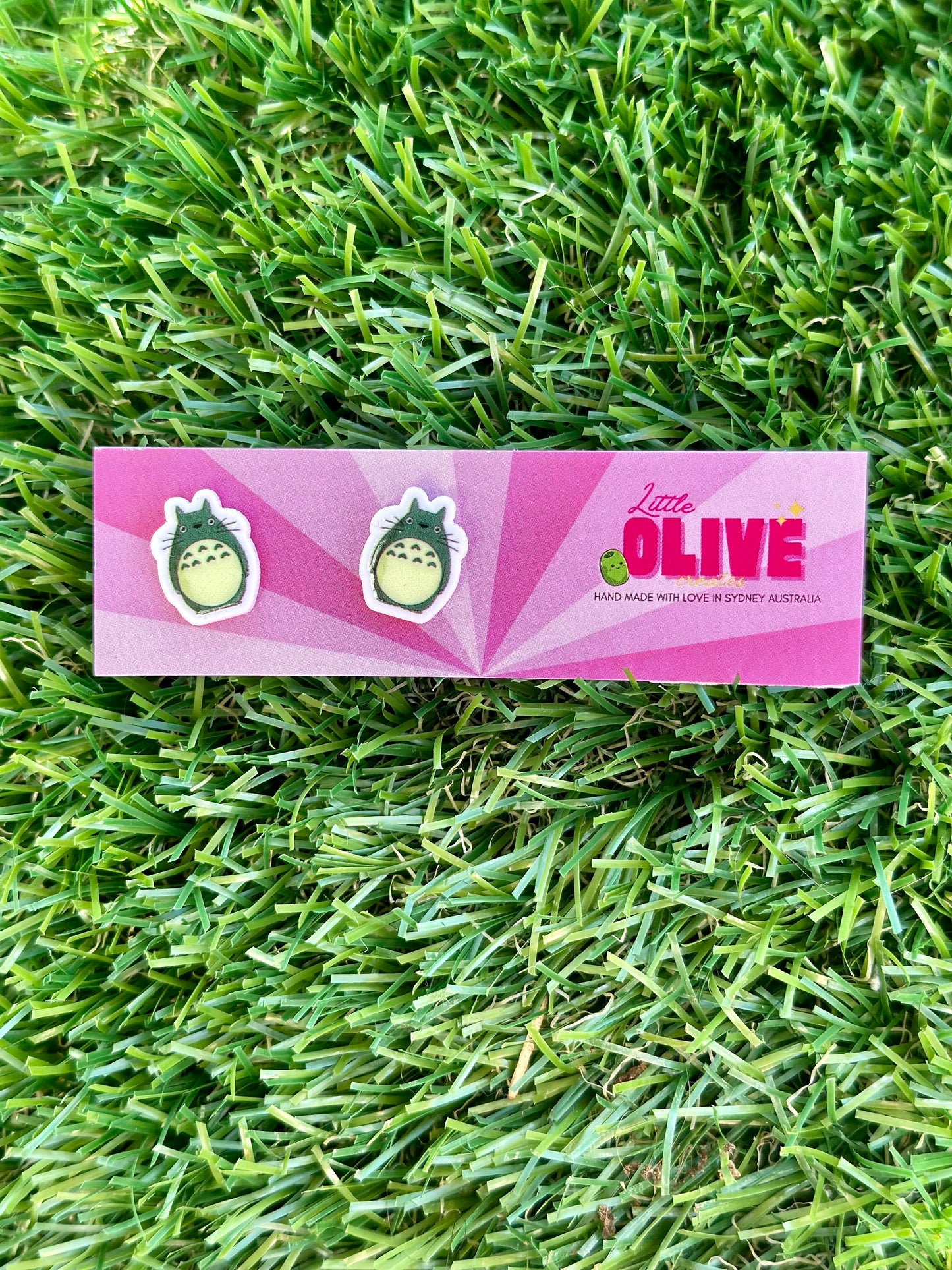 Totoro Stud Earrings: Whimsical Anime Delight