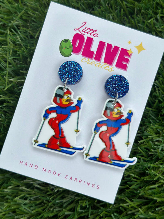 Stupid Sexy Flanders Simpsons Dangle Earrings