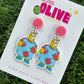 Homer Simpson in the Muumuu Dress Dangle Earrings