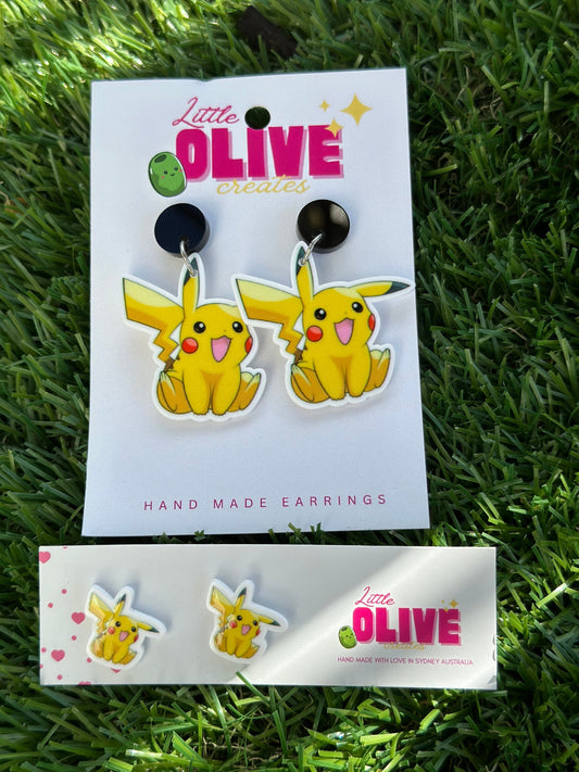 Pikachu Playfulness: Adorable Earrings for Every Pokémon Fan!