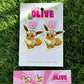 Adorable Pokémon Eevee Flower Crown Earrings - Studs and Dangles Available!