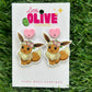 Adorable Pokémon Eevee Flower Crown Earrings - Studs and Dangles Available!