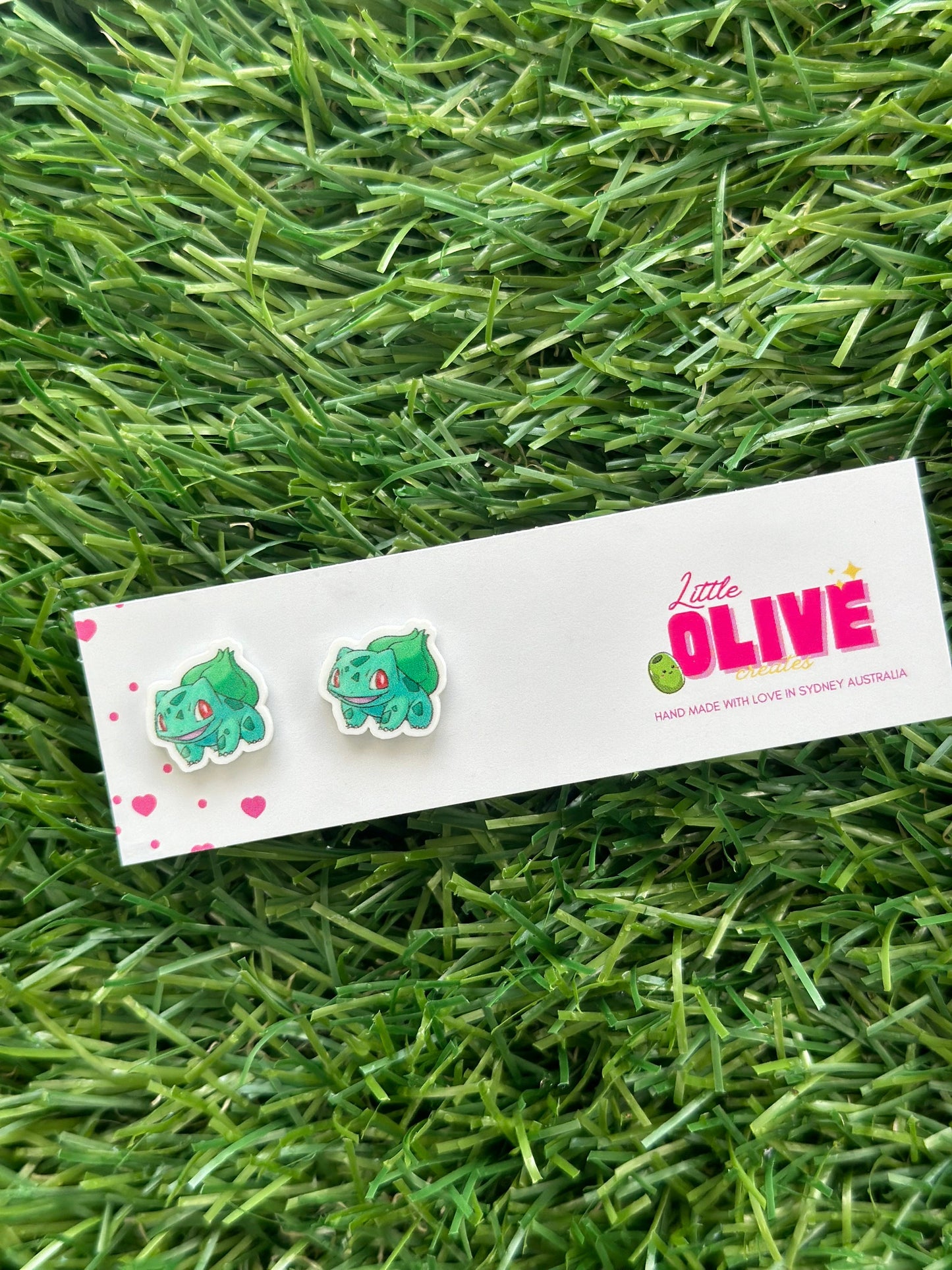 Bulbasaur Bliss: Pokémon Earrings in Stud and Dangle Styles