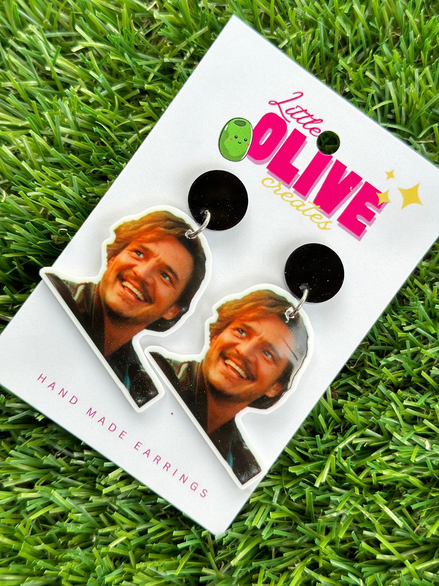 The Internets Daddy Pedro Pascal Celeb Chic Earrings - Sparkle Like a Star!