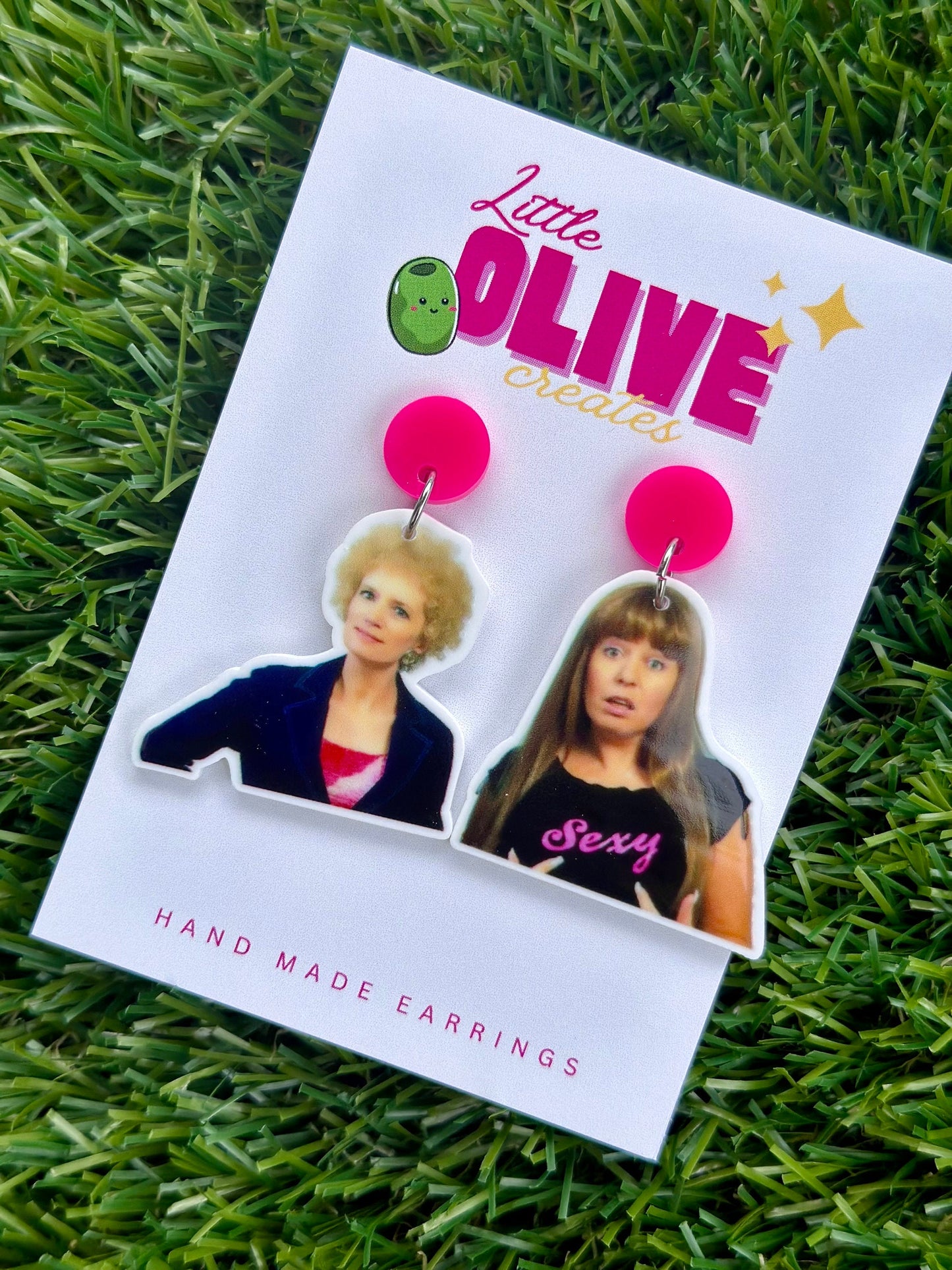 Laugh Out Loud with Kath and Kim Earrings! Noice and Unusual