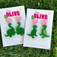 Dino Delight Dangle Earrings - Playful Prehistoric Charm